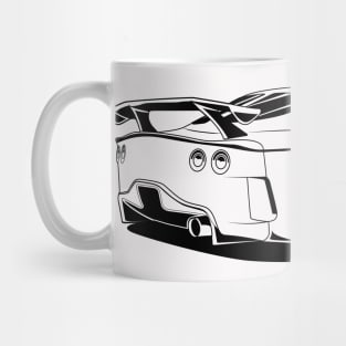 rx7 veilside black print Mug